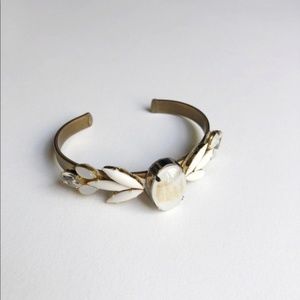 Hushed Commotion Gold Brushstroke Cuff